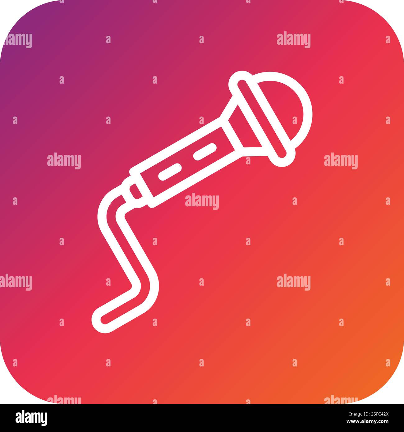 Mic Vector Icon Design Illustration Stock Vector