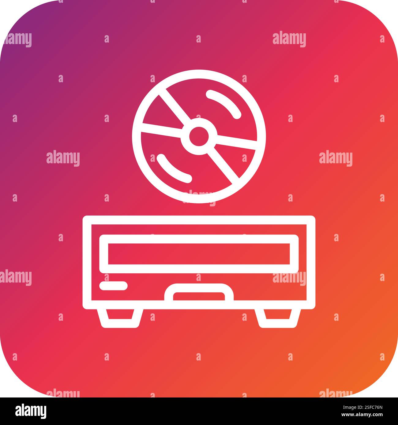 Cd Rom Vector Icon Design Illustration Stock Vector