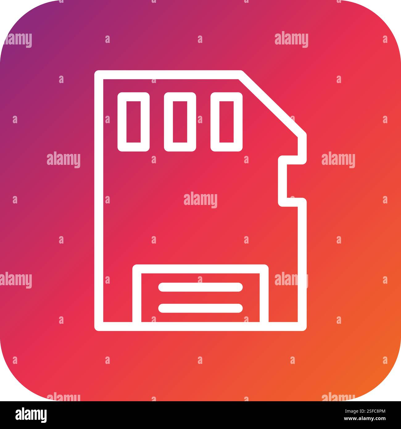 Micro Sd Vector Icon Design Illustration Stock Vector Image & Art - Alamy