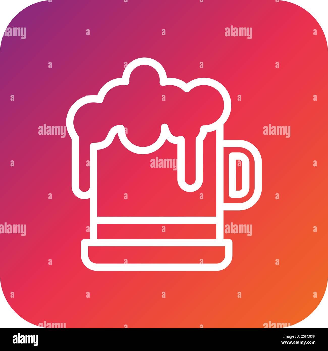 Beer Vector Icon Design Illustration Stock Vector