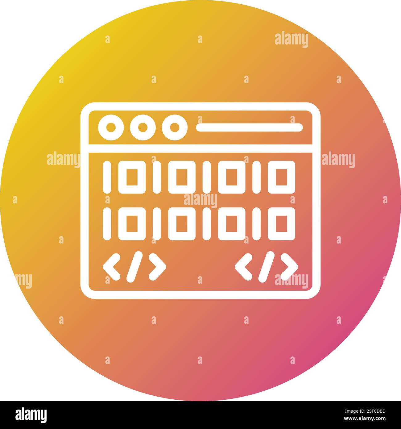 Coding Vector Icon Design Illustration Stock Vector