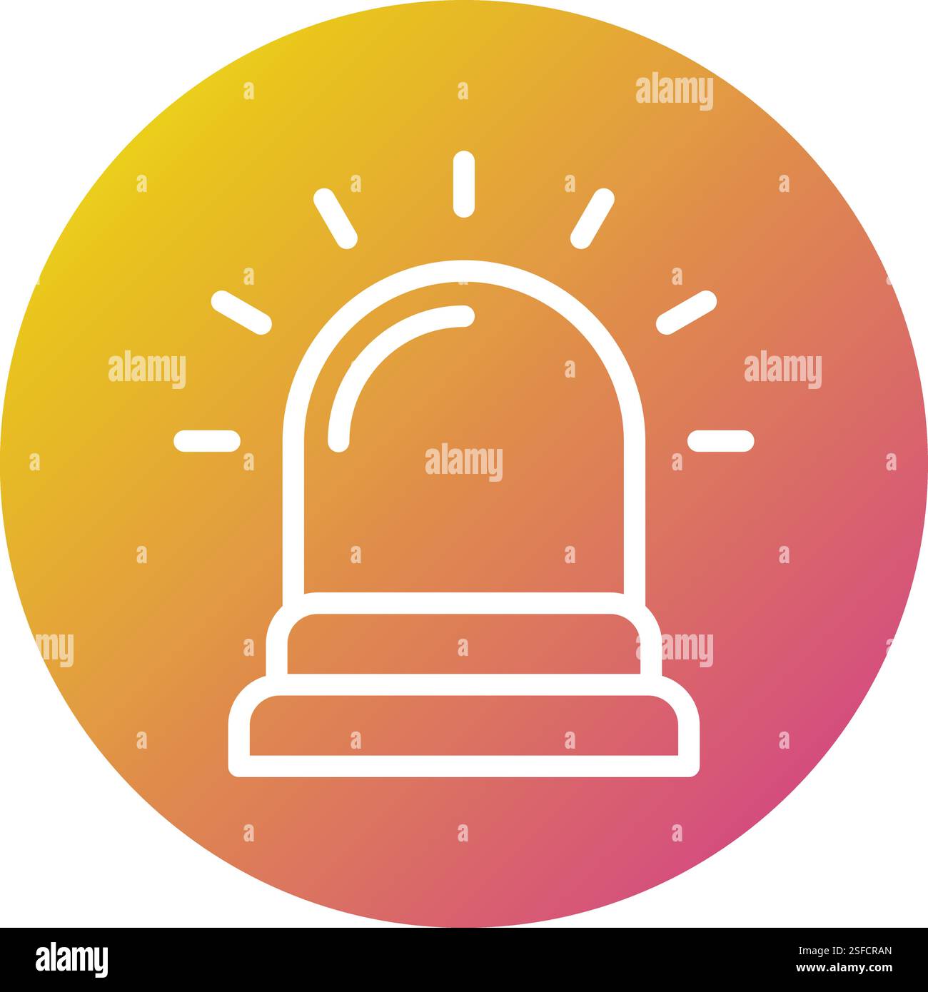 Siren Vector Icon Design Illustration Stock Vector