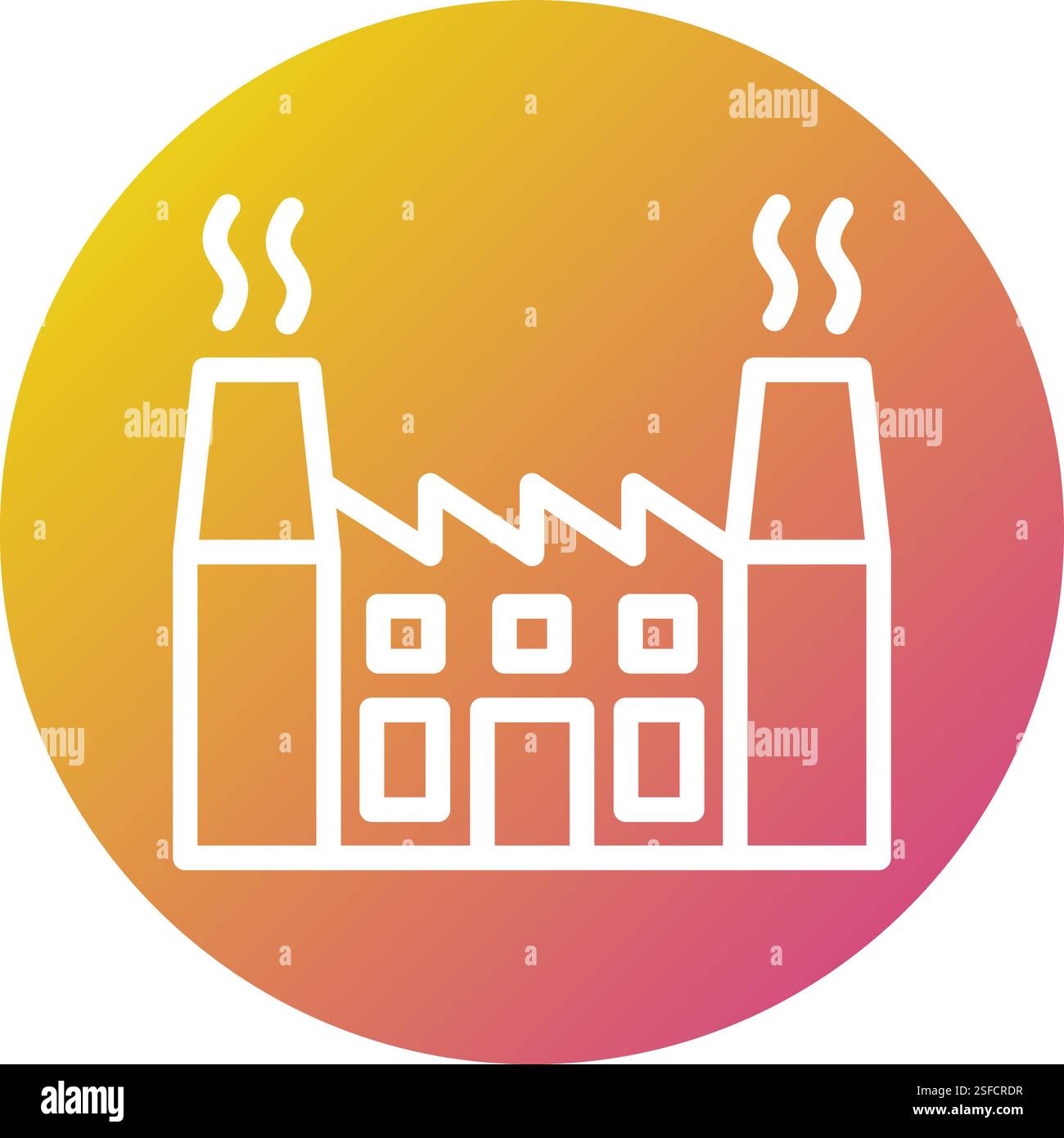Nuclear plant Vector Icon Design Illustration Stock Vector Image & Art ...