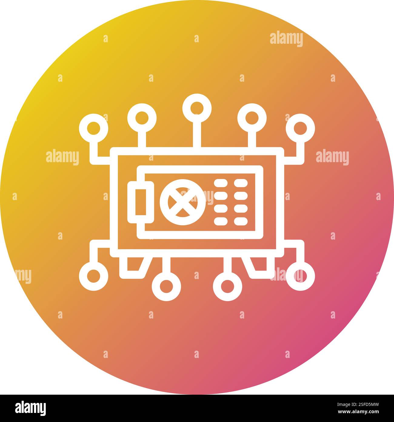 Safe Vector Icon Design Illustration Stock Vector Image & Art - Alamy
