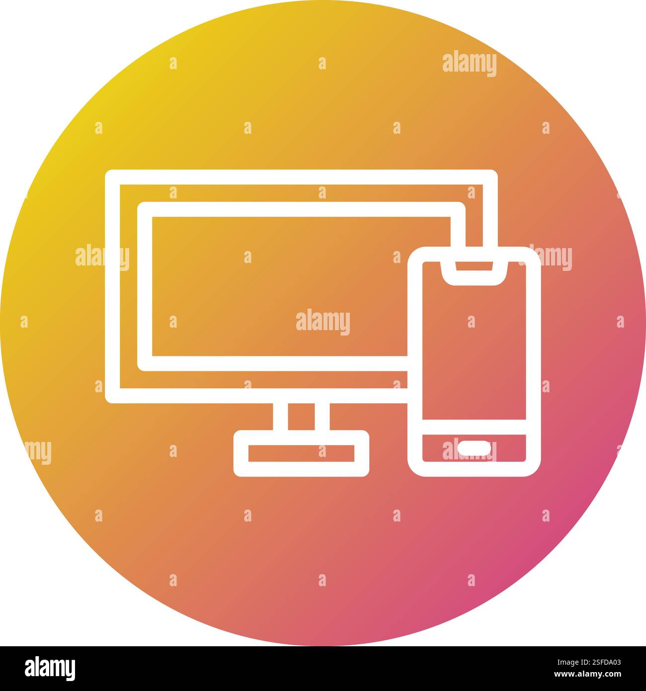 Responsive Vector Icon Design Illustration Stock Vector
