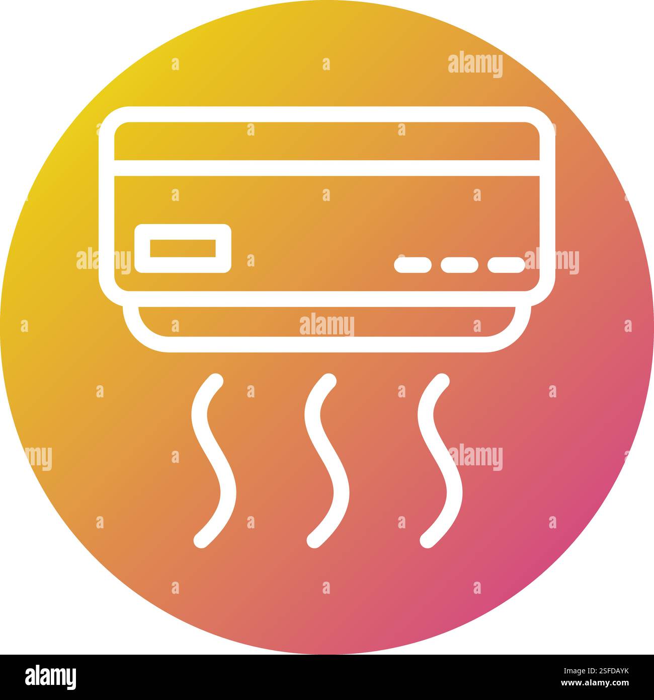 Air conditioner Vector Icon Design Illustration Stock Vector