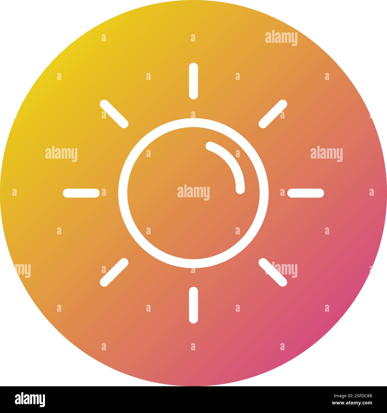 Sun Vector Icon Design Illustration Stock Vector Image & Art - Alamy