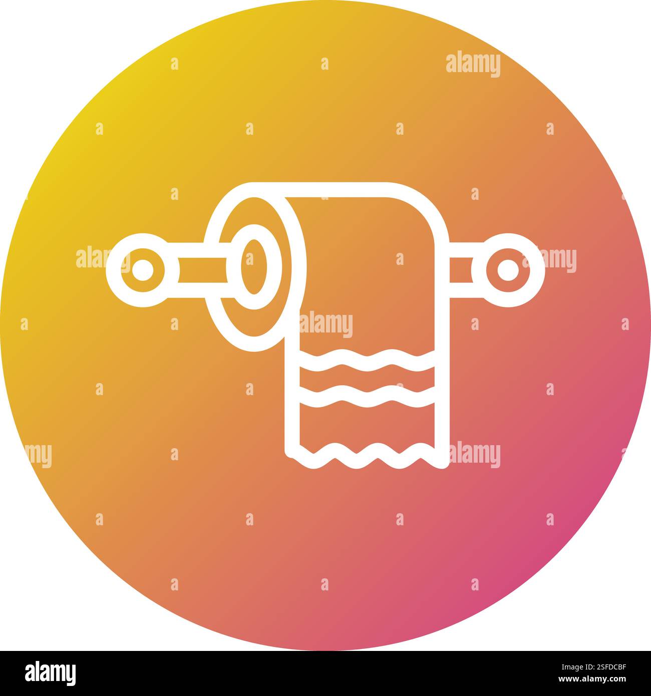 Toilet paper Vector Icon Design Illustration Stock Vector