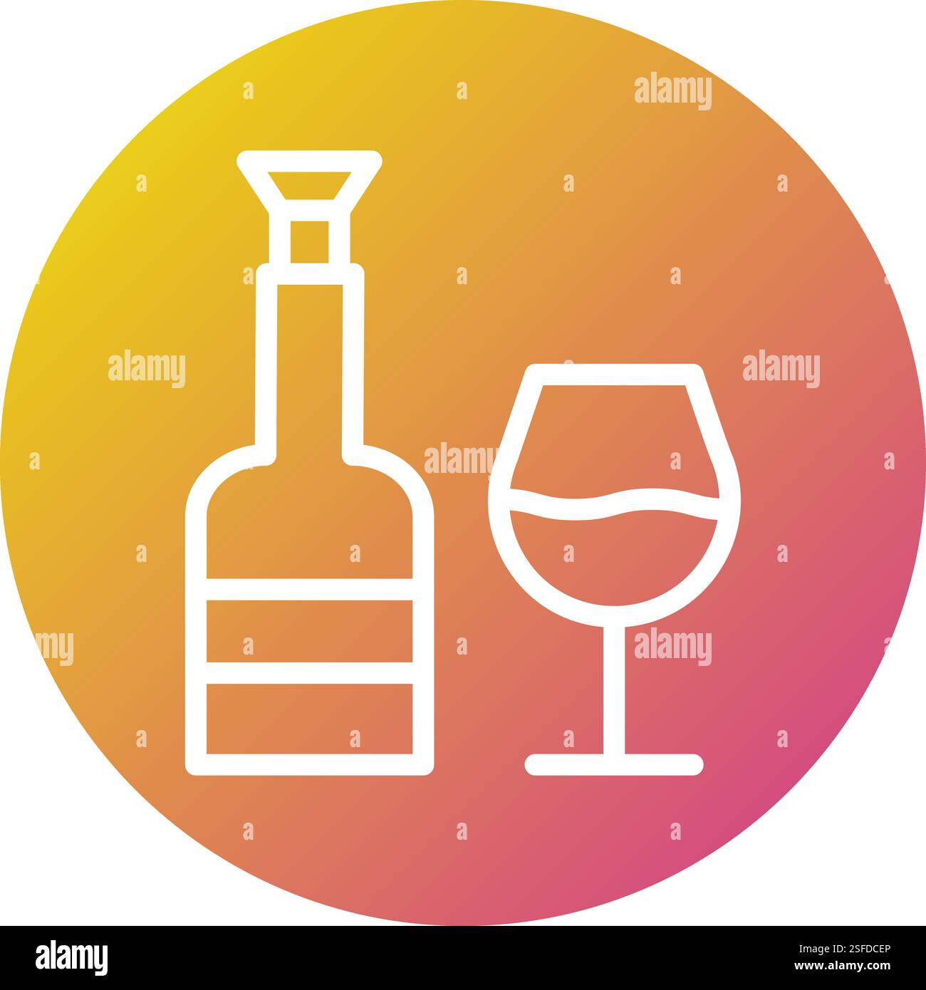 Wine Vector Icon Design Illustration Stock Vector