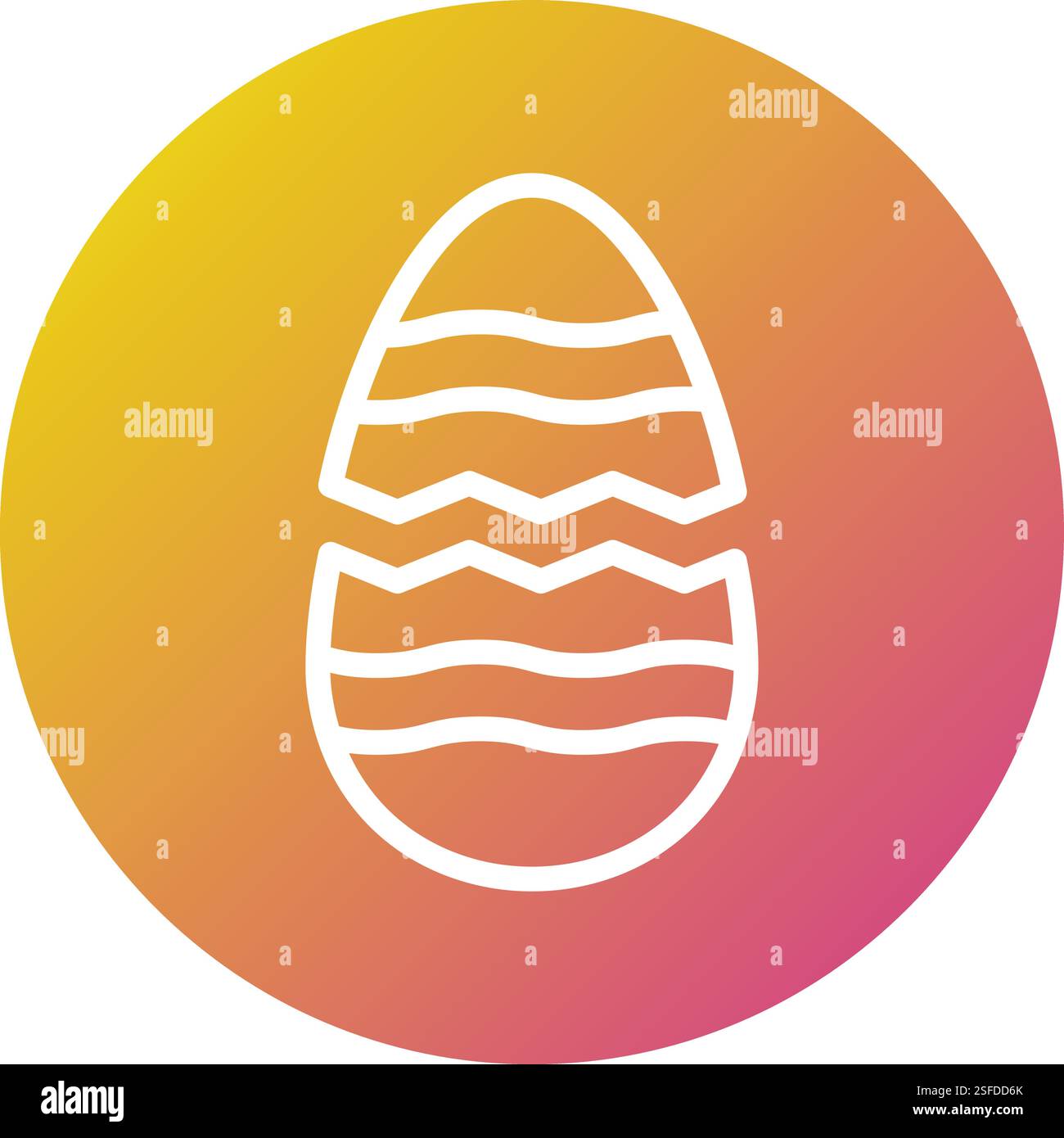 Broken egg Vector Icon Design Illustration Stock Vector