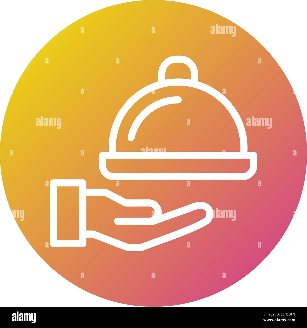 Room service Vector Icon Design Illustration Stock Vector