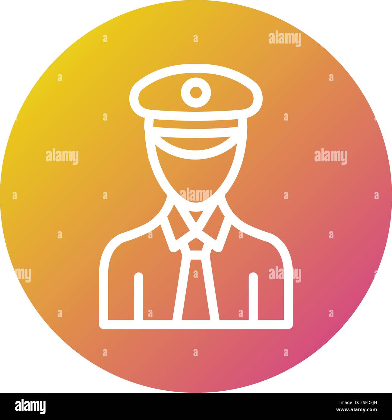 Pilot Vector Icon Design Illustration Stock Vector