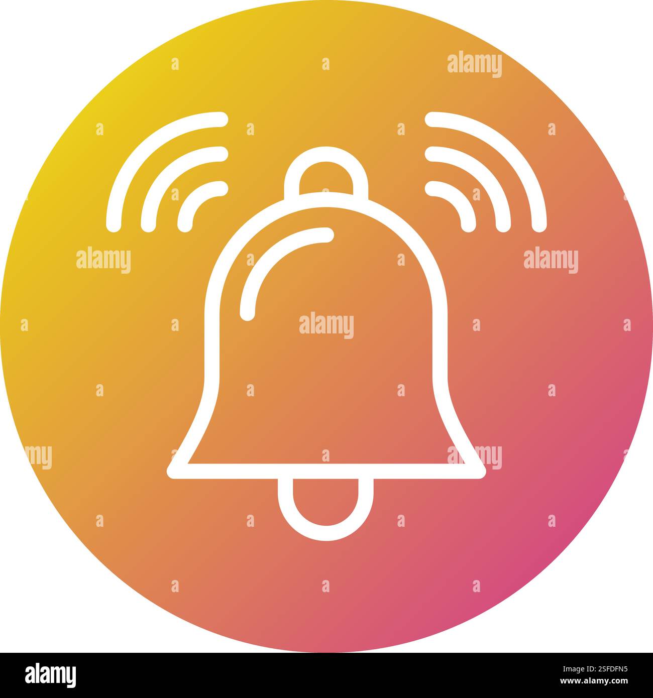 Bell Vector Icon Design Illustration Stock Vector