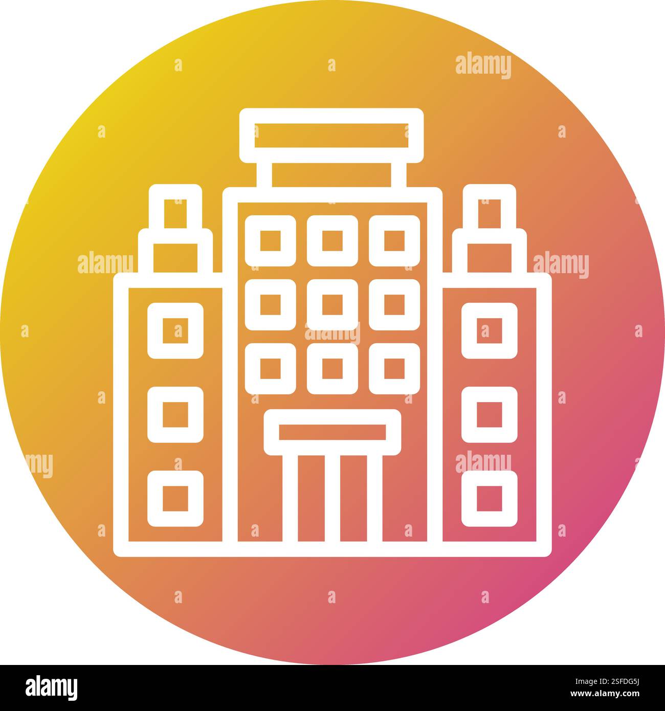Hotel Vector Icon Design Illustration Stock Vector