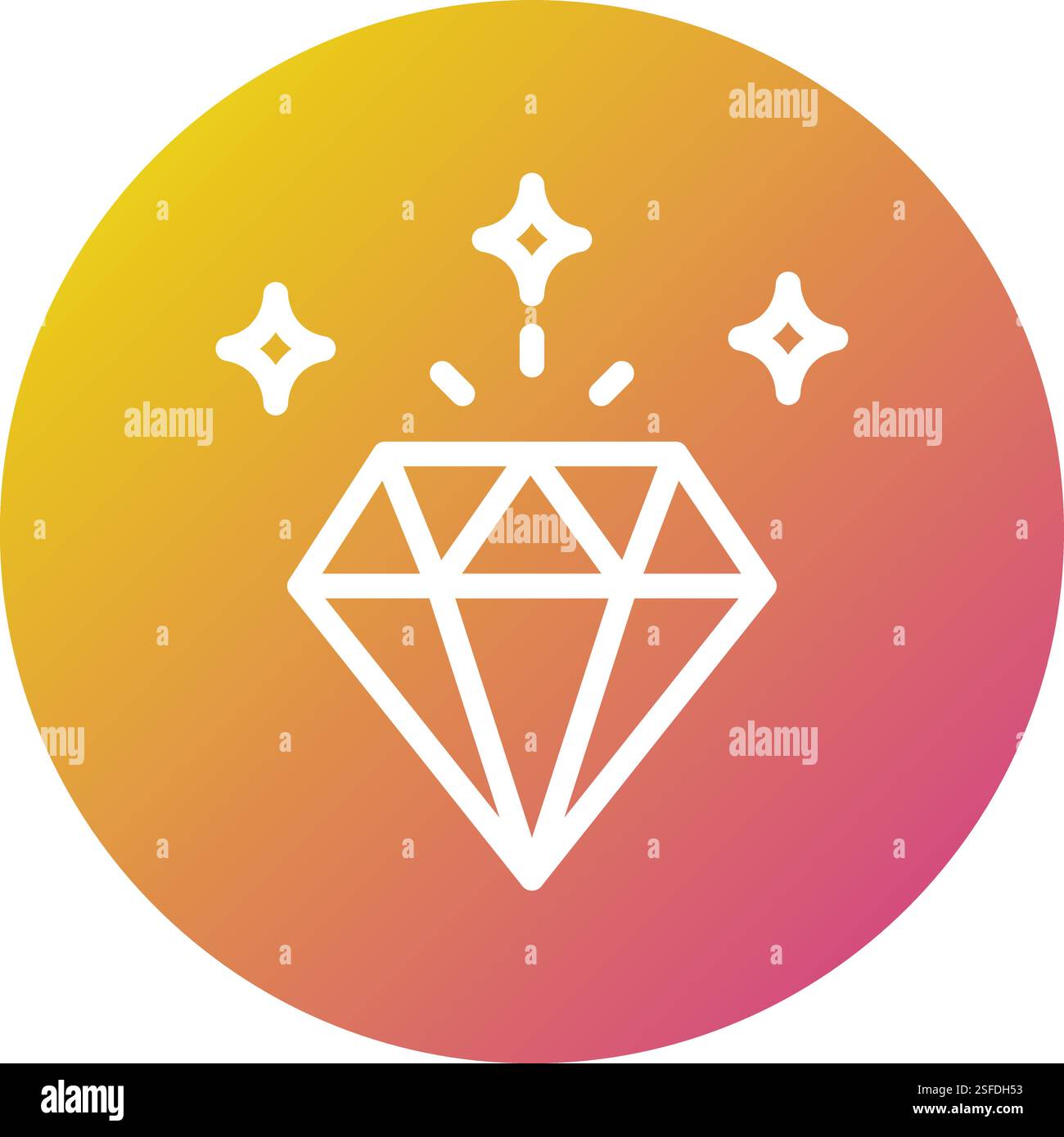 Diamond Vector Icon Design Illustration Stock Vector