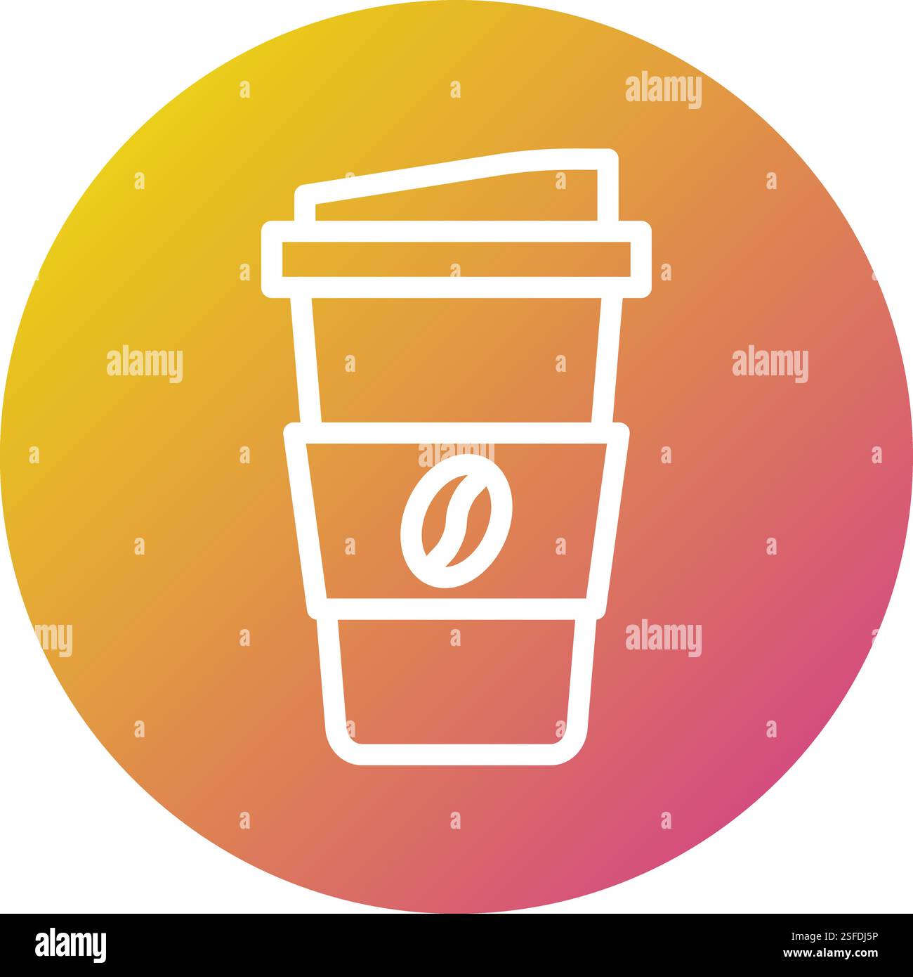Coffee cup Vector Icon Design Illustration Stock Vector