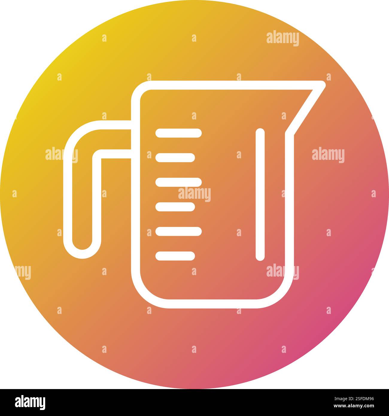 Measuring cup Vector Icon Design Illustration Stock Vector