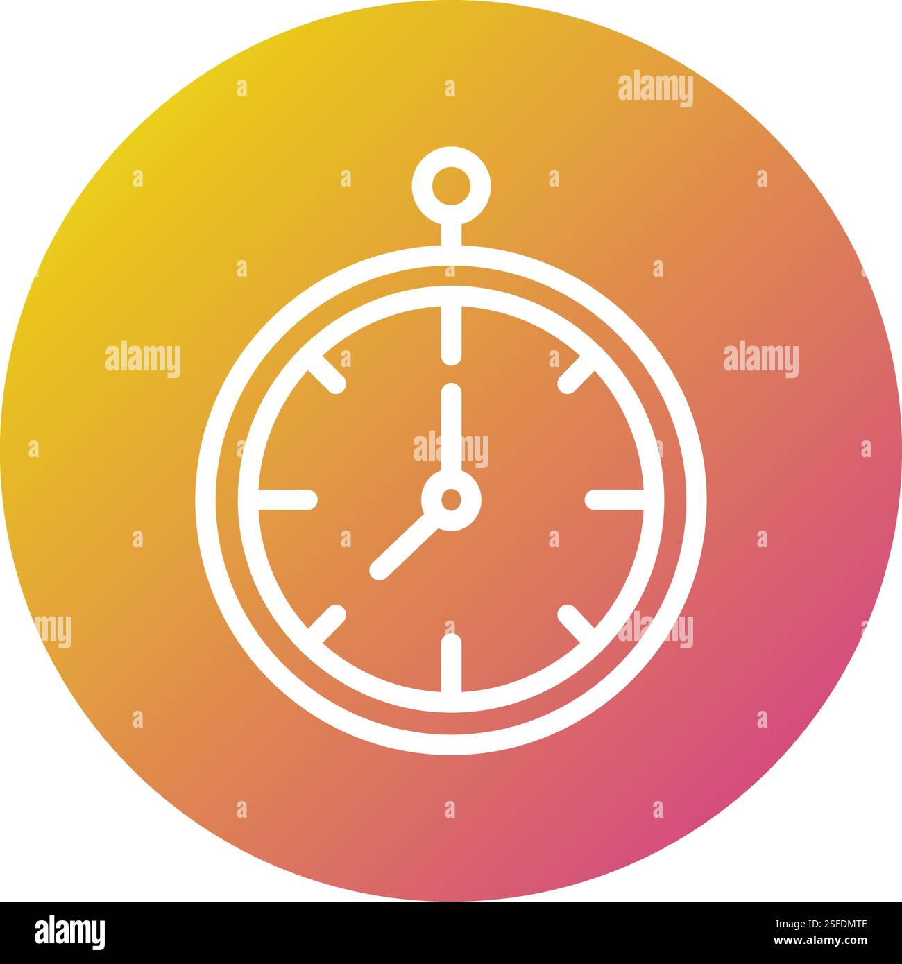 Clock Vector Icon Design Illustration Stock Vector