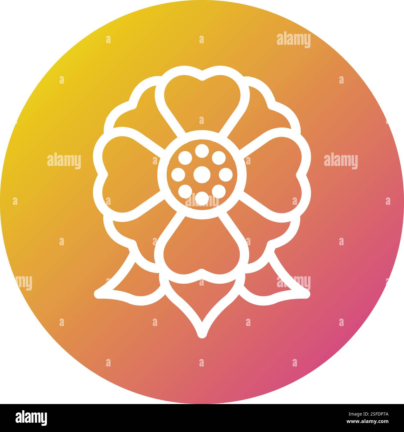 Flower Vector Icon Design Illustration Stock Vector