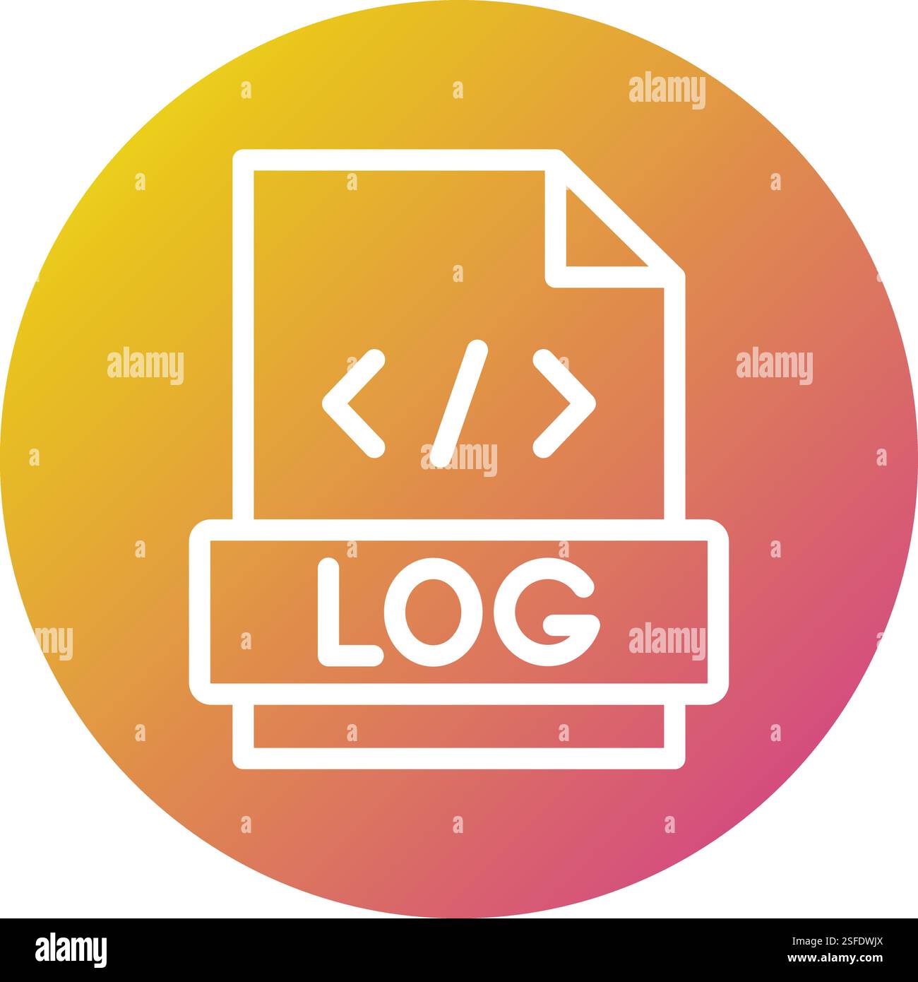 Logs Vector Icon Design Illustration Stock Vector