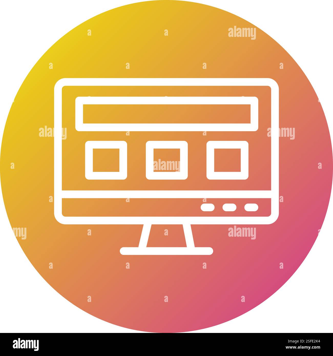 Ui design Vector Icon Design Illustration Stock Vector