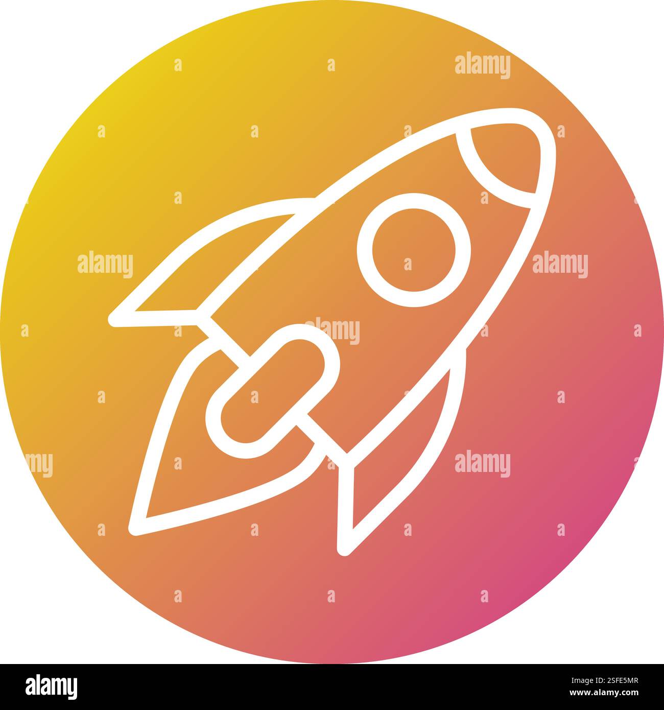 Rocket Vector Icon Design Illustration Stock Vector