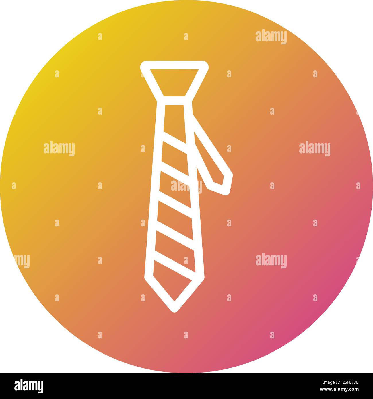 Tie Vector Icon Design Illustration Stock Vector