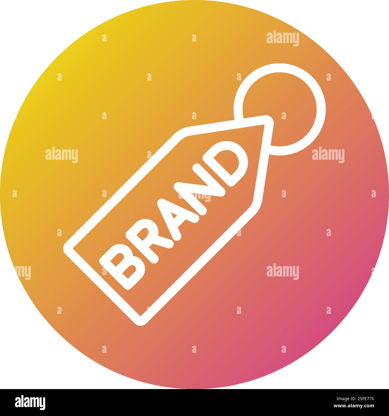 Brand Vector Icon Design Illustration Stock Vector