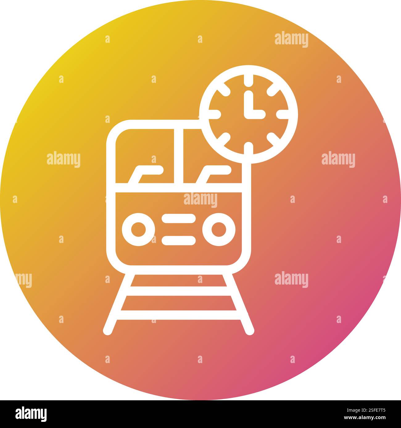 Train time Vector Icon Design Illustration Stock Vector Image & Art - Alamy