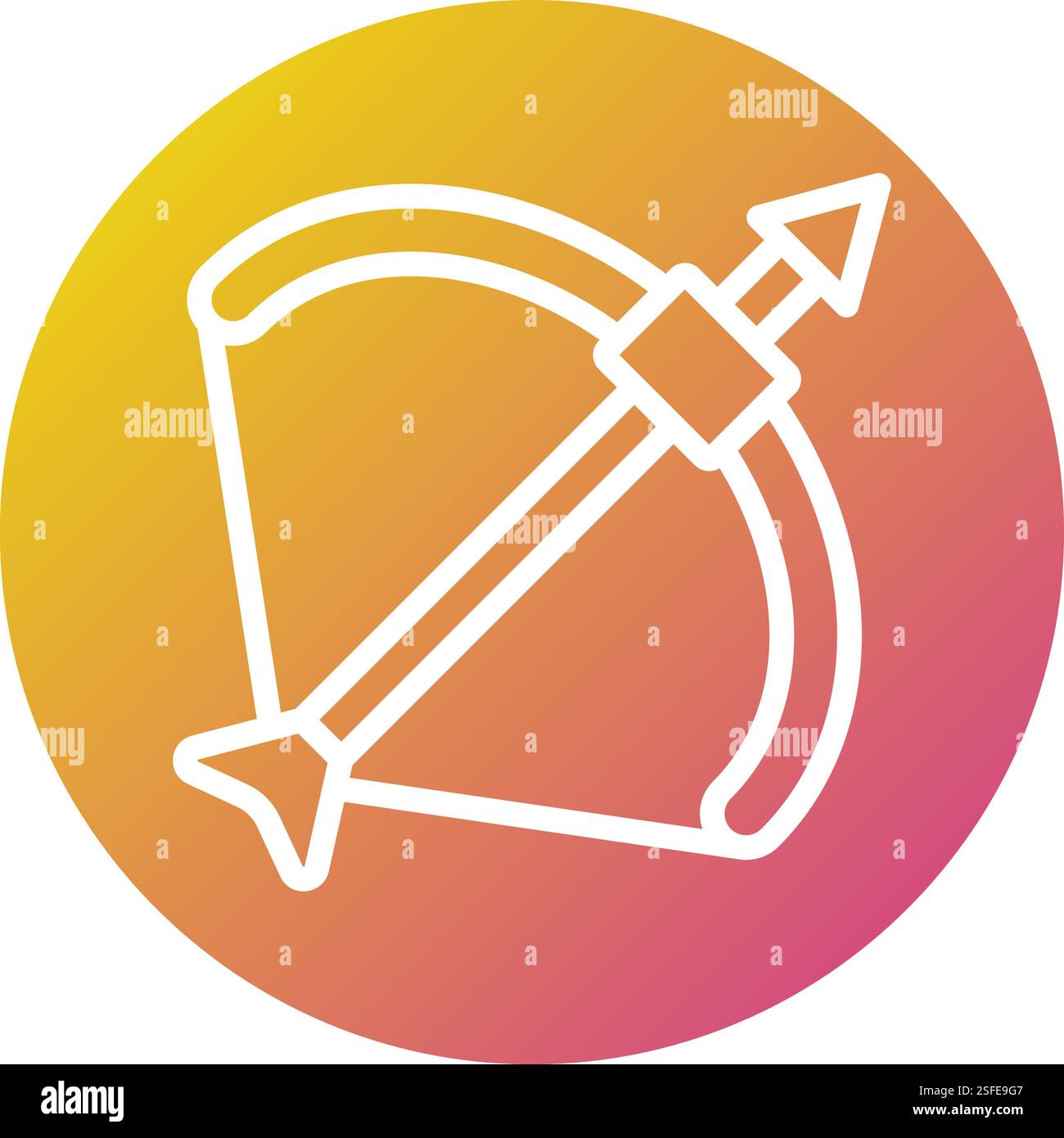 Bow Vector Icon Design Illustration Stock Vector