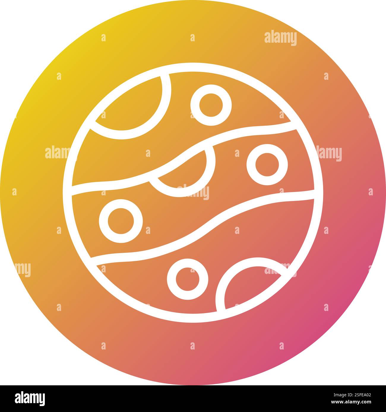 Planet Vector Icon Design Illustration Stock Vector