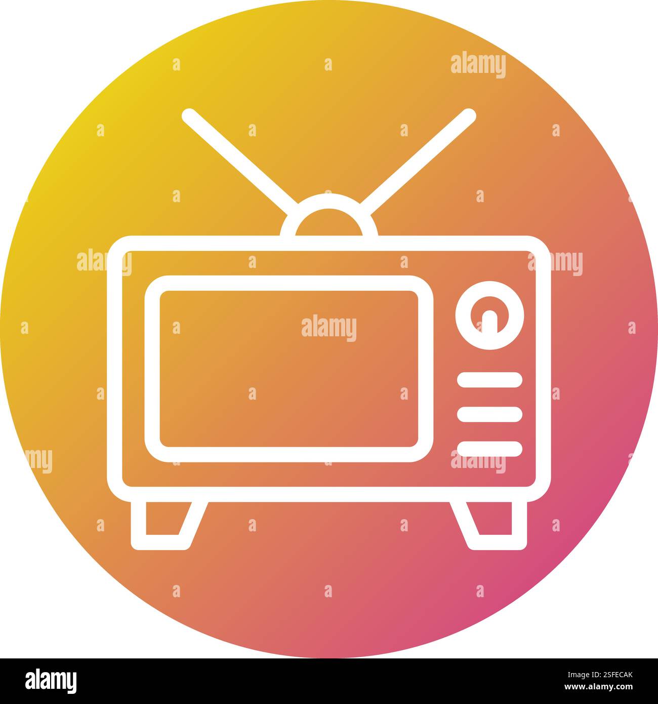 Tv Vector Icon Design Illustration Stock Vector