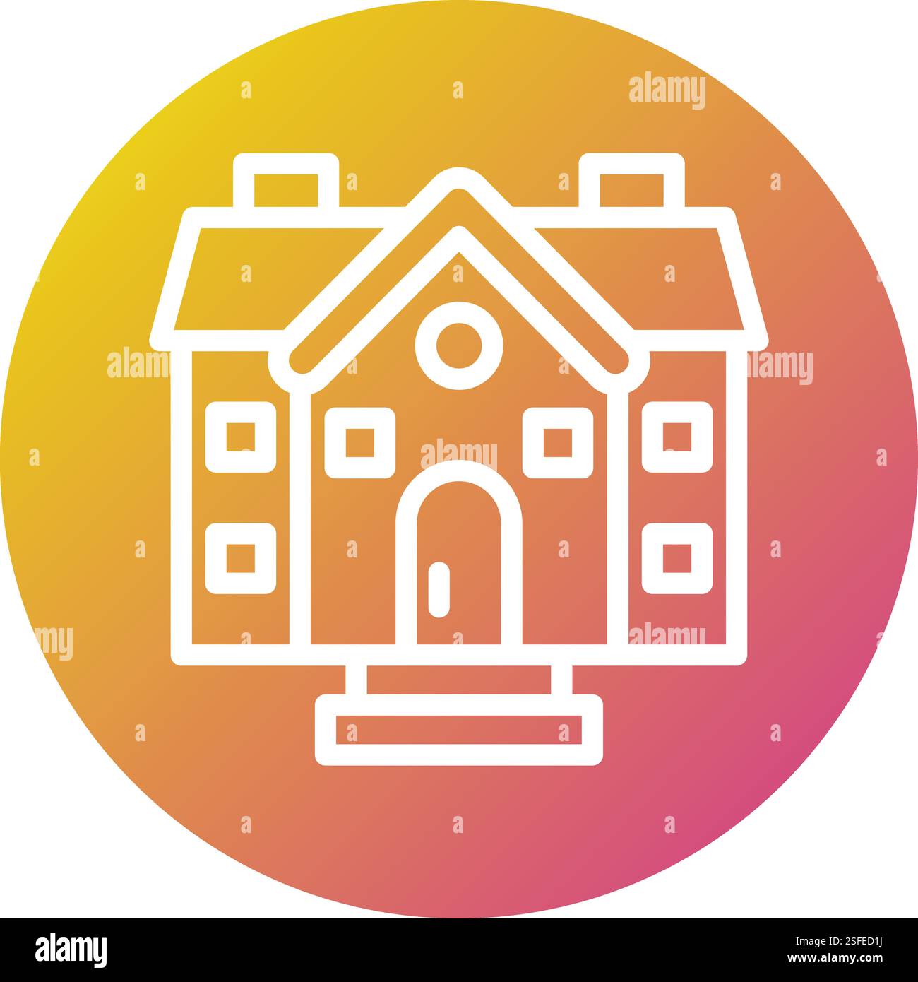 House Vector Icon Design Illustration Stock Vector