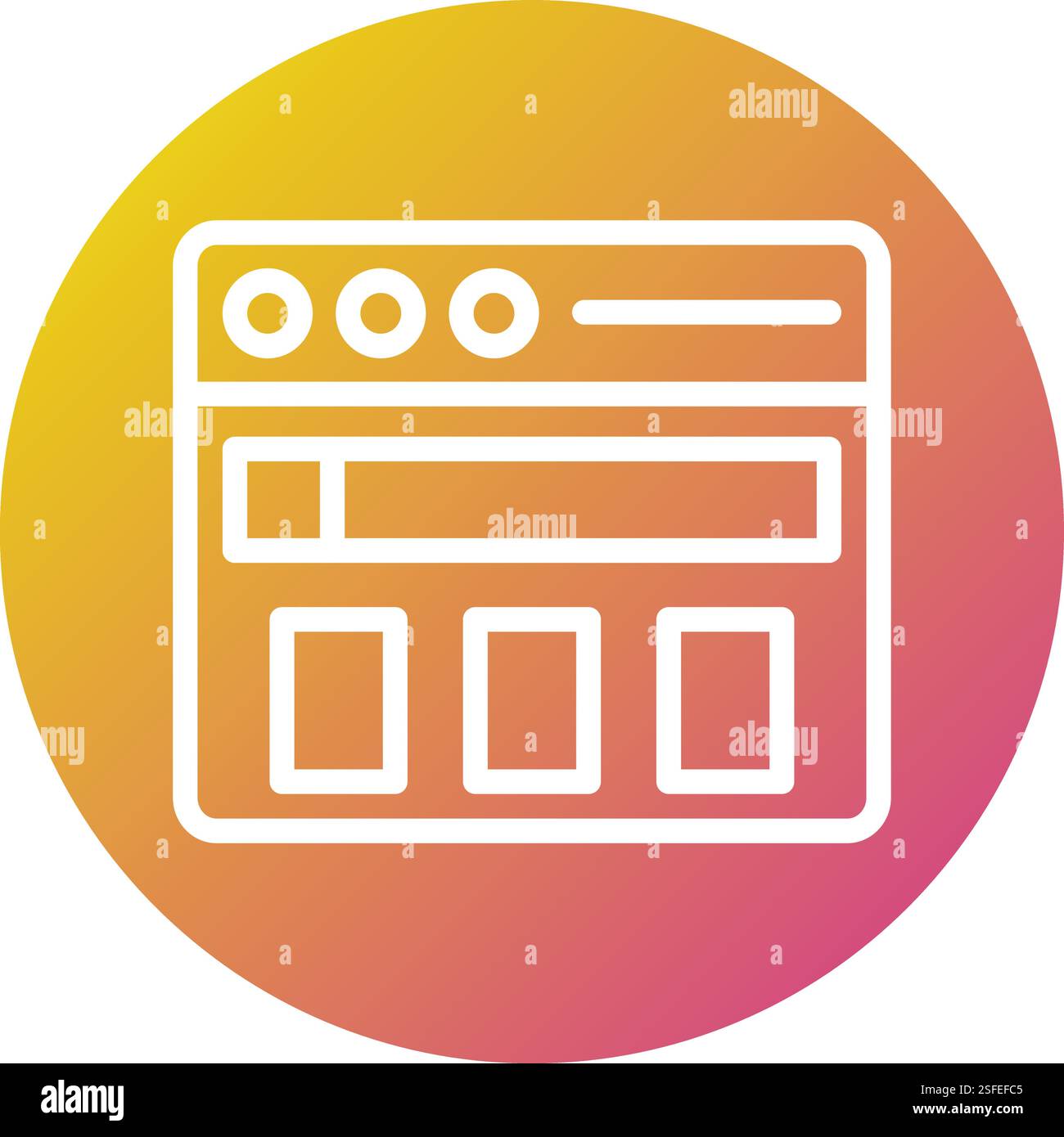 Website Vector Icon Design Illustration Stock Vector