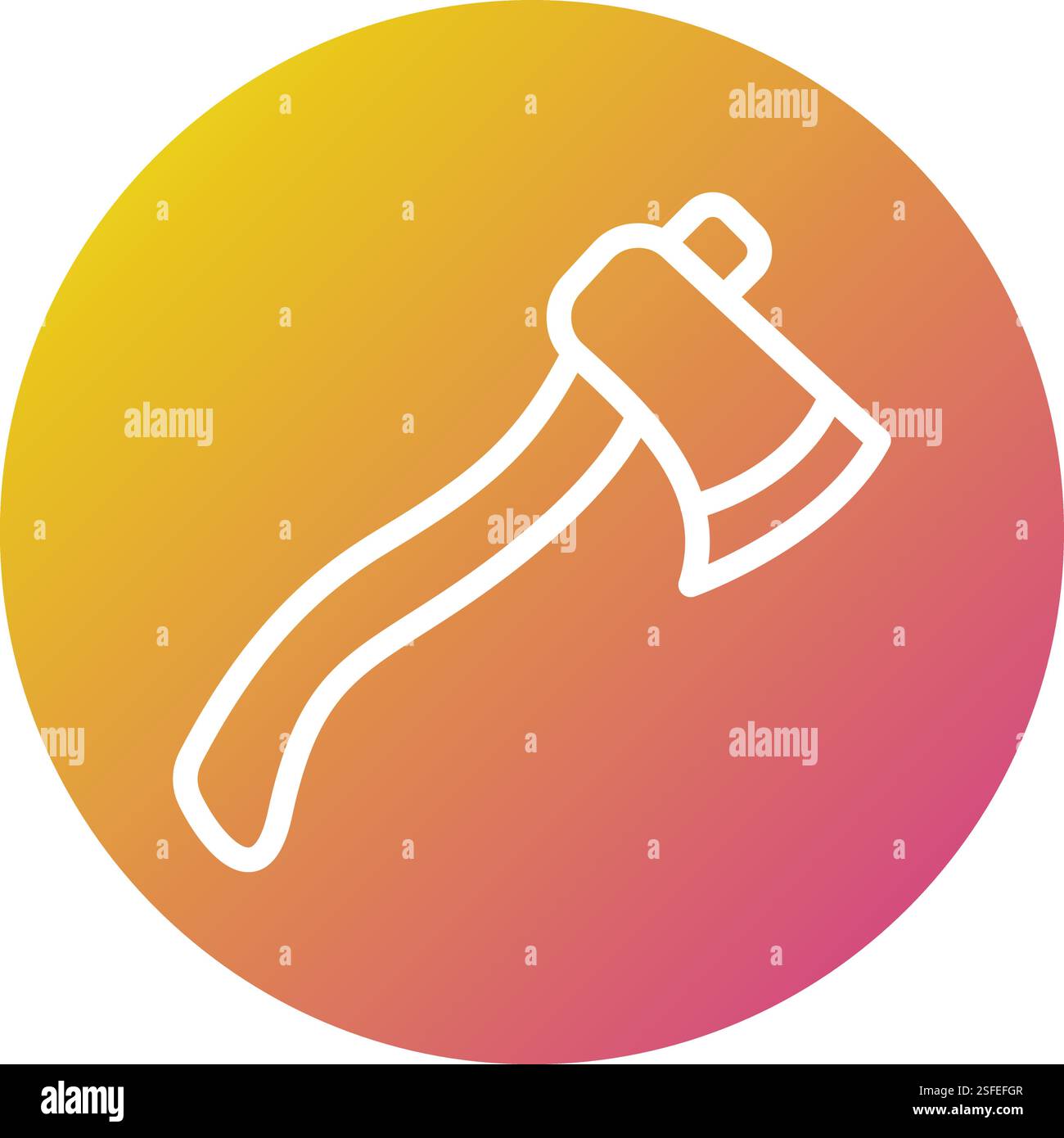 Axe Vector Icon Design Illustration Stock Vector