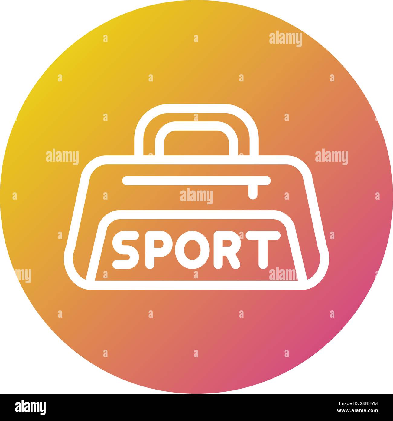 Sport bag Vector Icon Design Illustration Stock Vector