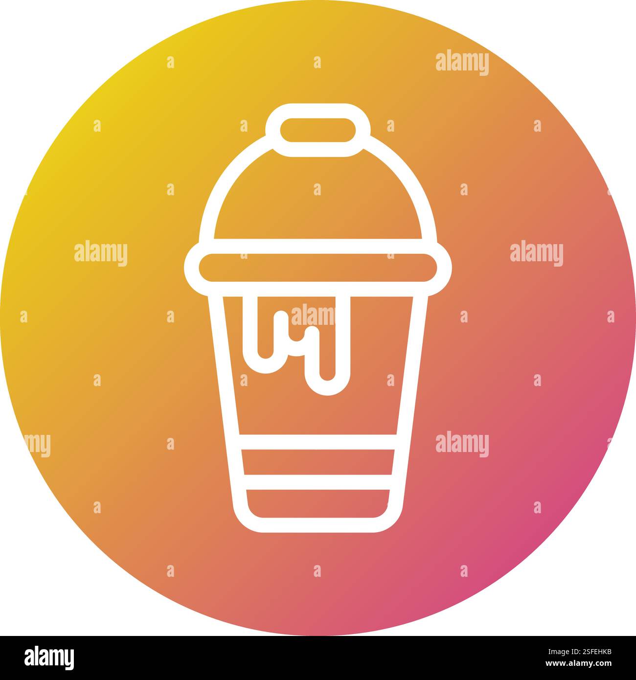 Paint bucket Vector Icon Design Illustration Stock Vector Image & Art ...