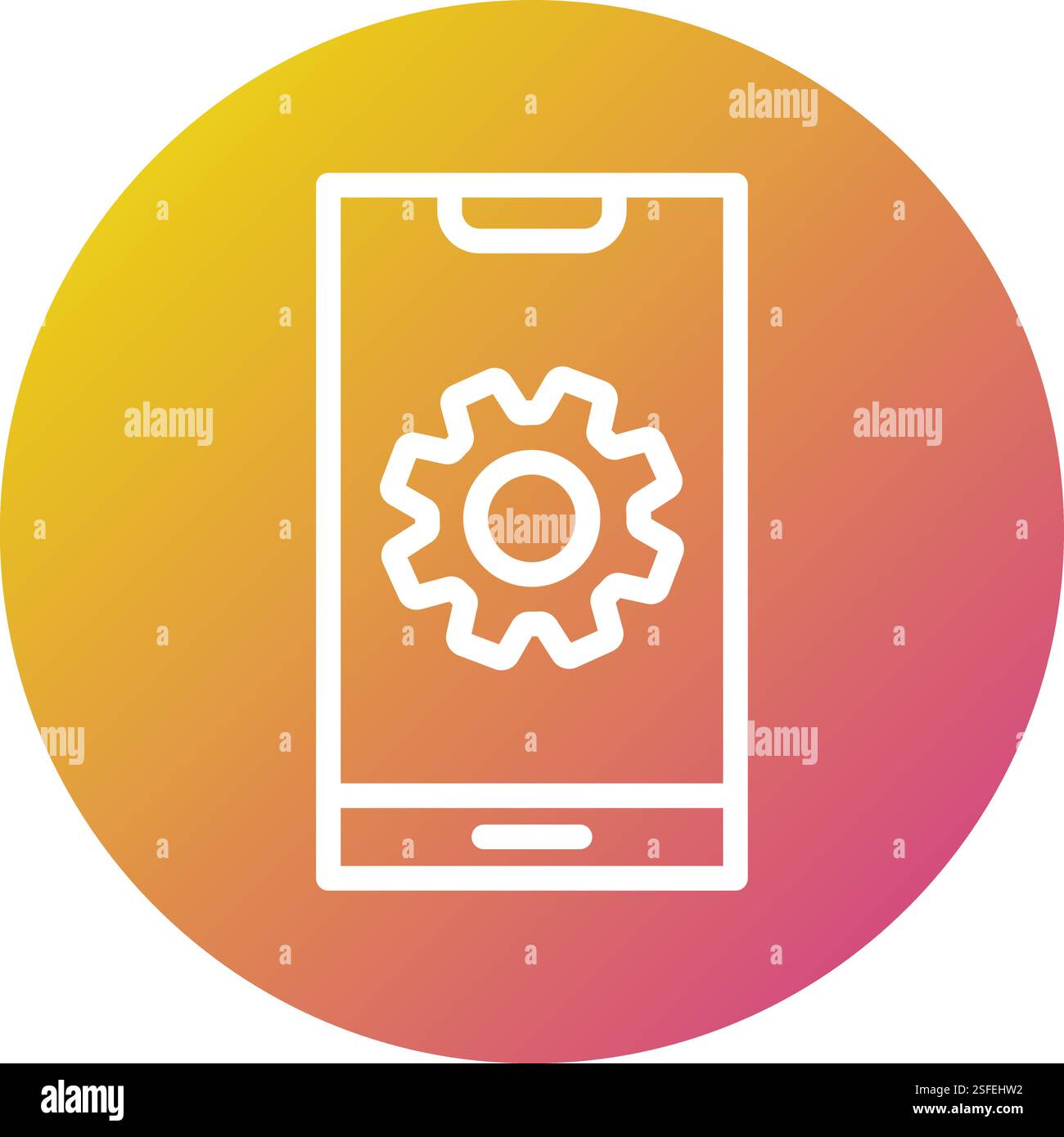 App development Vector Icon Design Illustration Stock Vector
