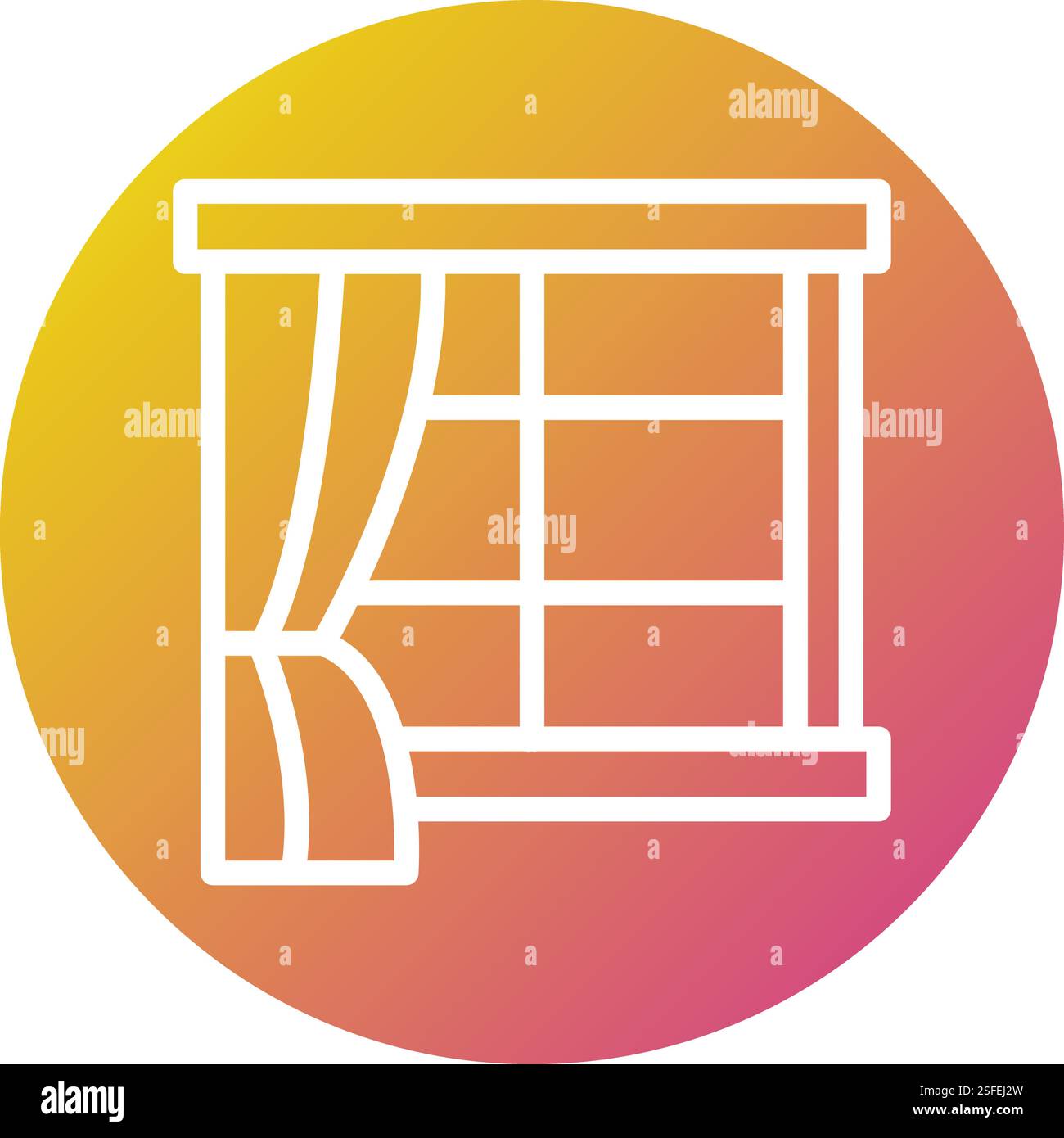 Window Vector Icon Design Illustration Stock Vector
