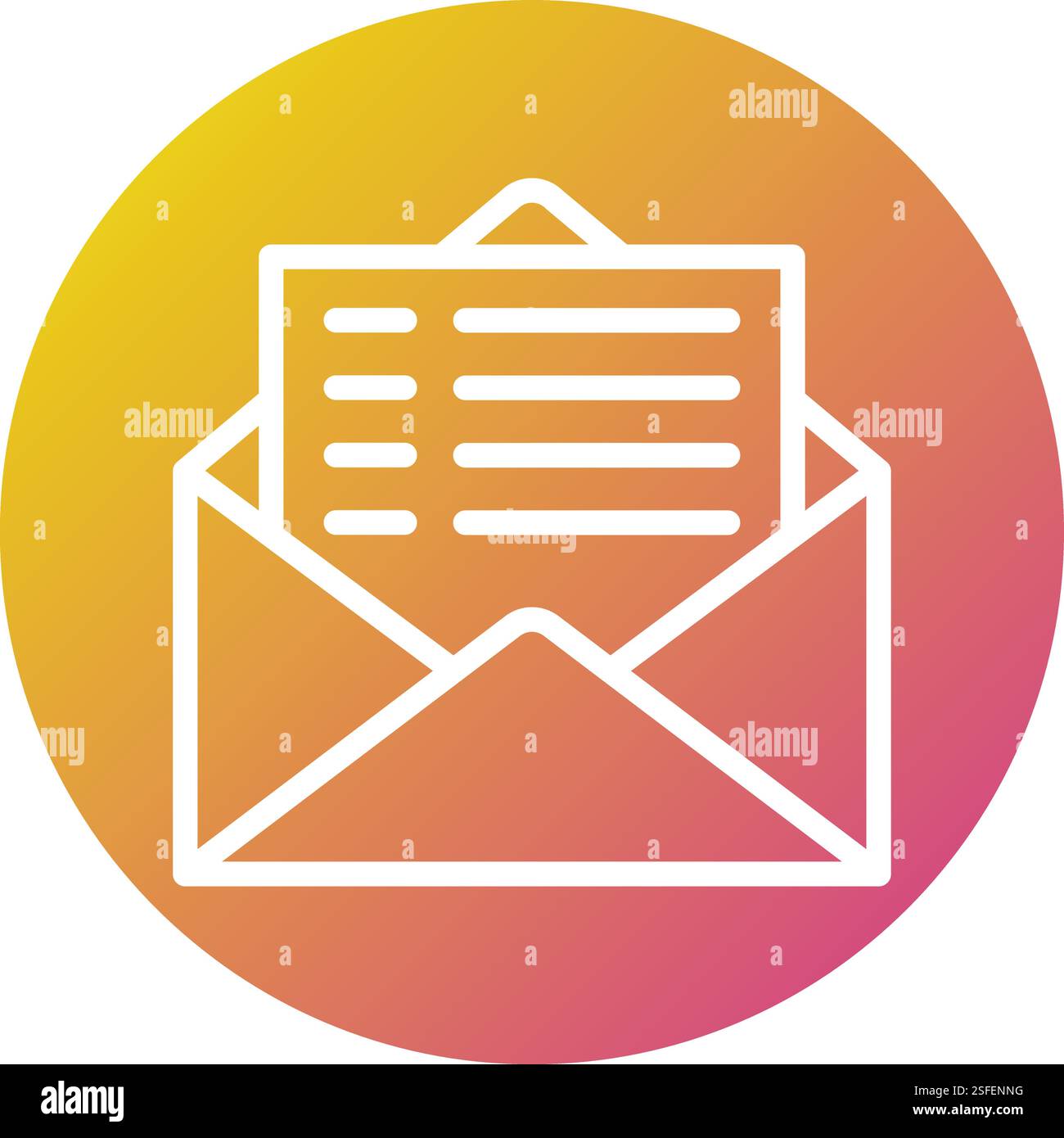 Mailing Vector Icon Design Illustration Stock Vector