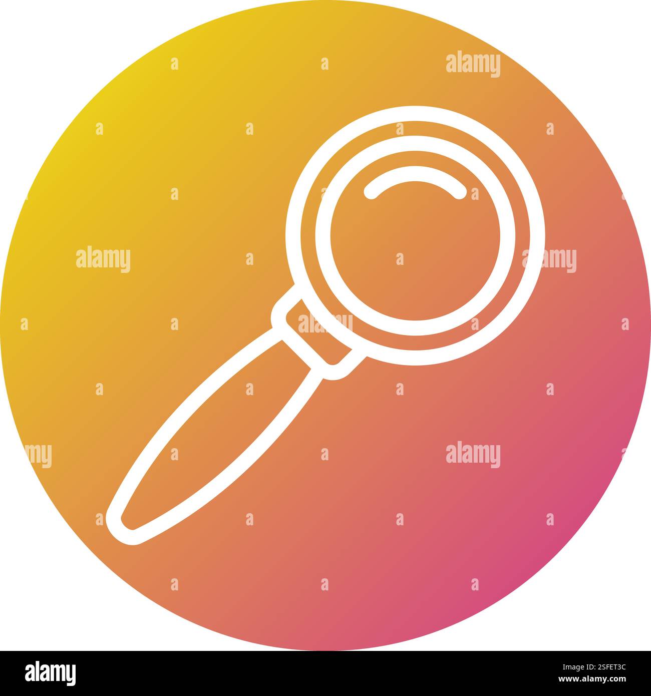 Search Vector Icon Design Illustration Stock Vector