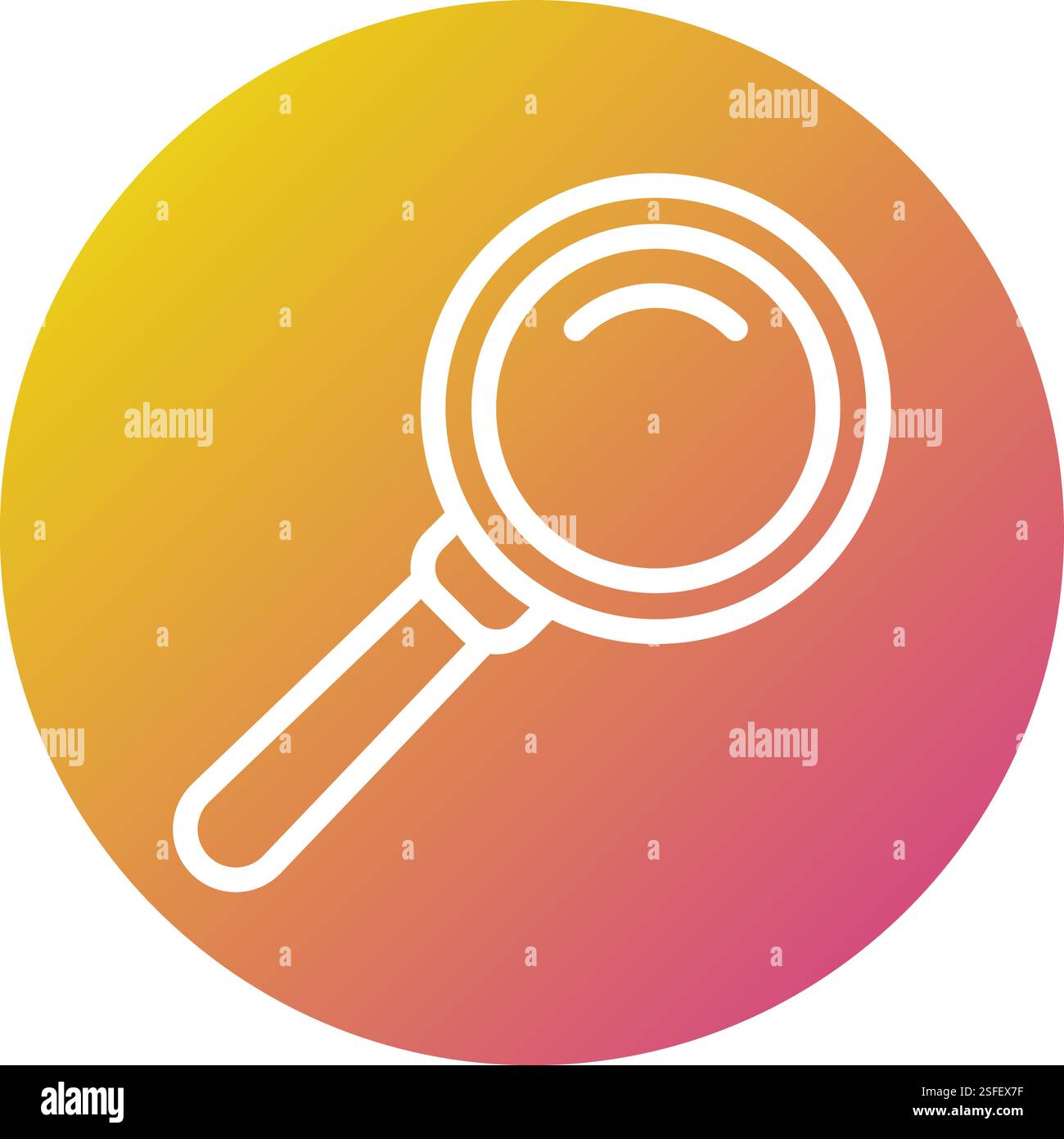 Online search Vector Icon Design Illustration Stock Vector