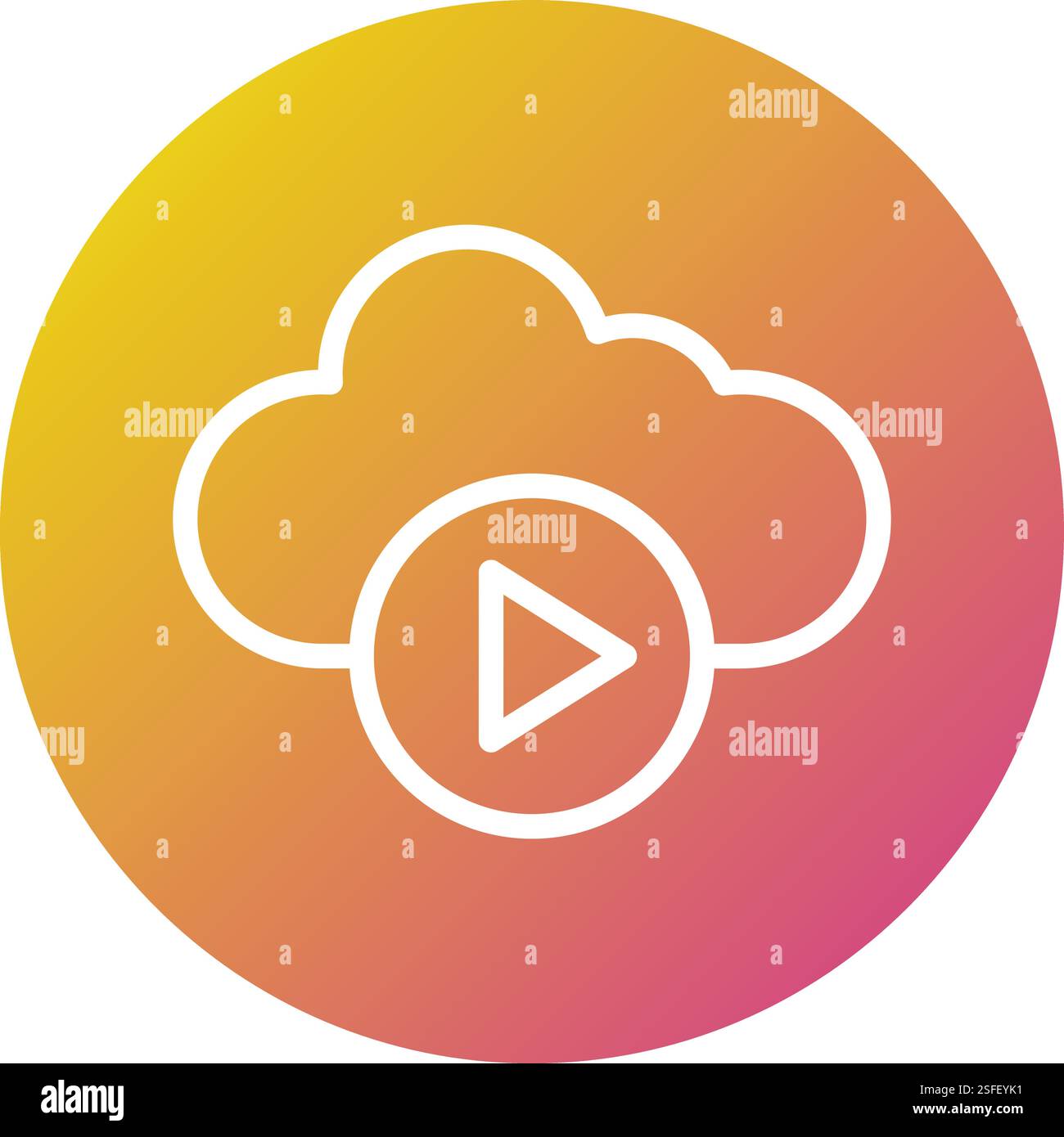 Video player Vector Icon Design Illustration Stock Vector