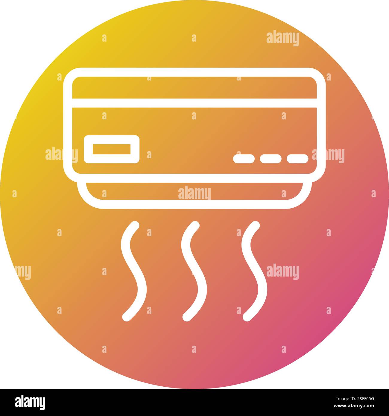 Air conditioner Vector Icon Design Illustration Stock Vector