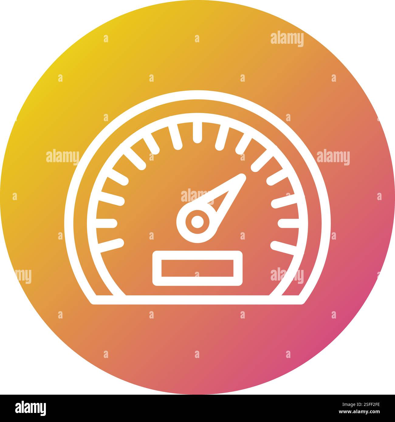 Speedometer Vector Icon Design Illustration Stock Vector