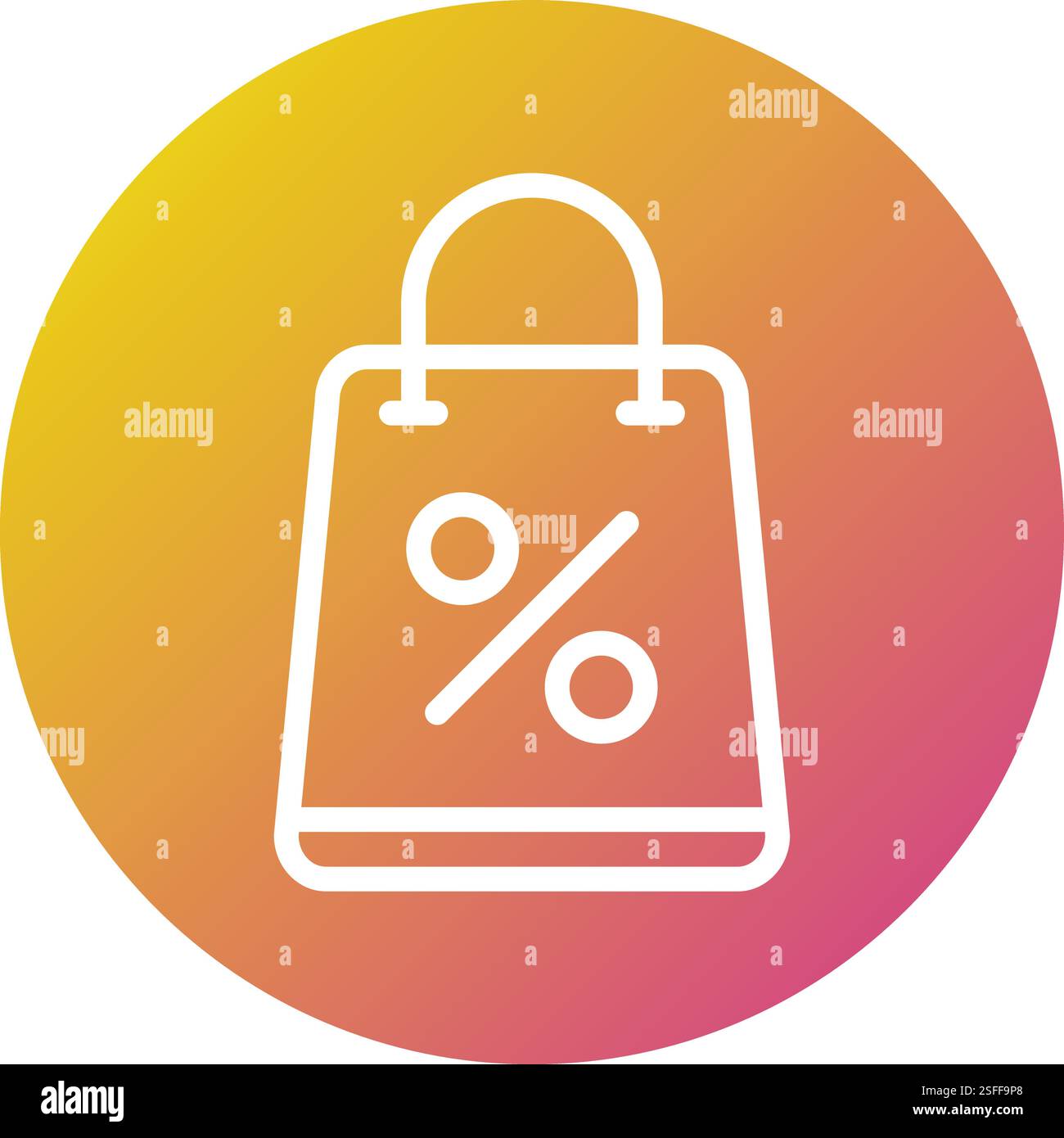 Shopping bag Vector Icon Design Illustration Stock Vector