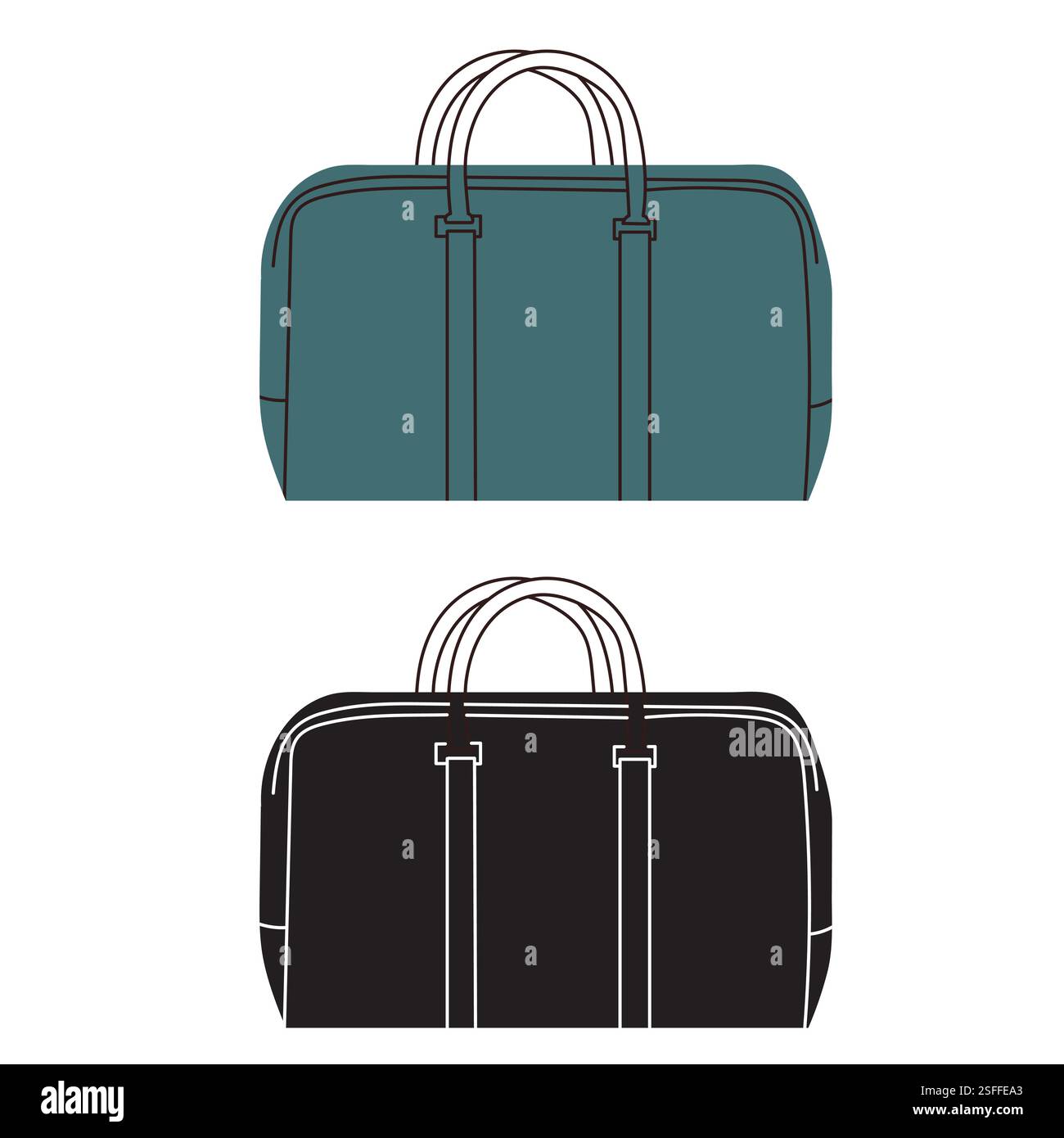 travel bag in doodle style isolated vector Stock Vector Image & Art - Alamy