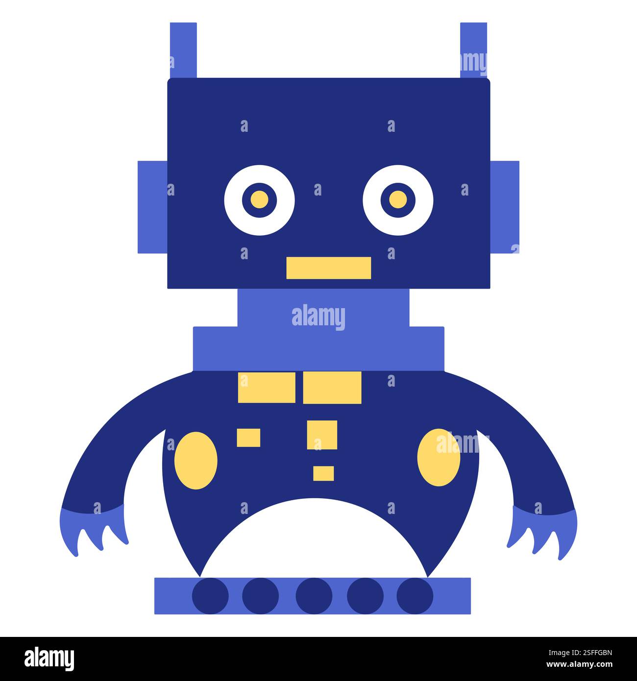 robot in flat style, isolated vector Stock Vector Image & Art - Alamy
