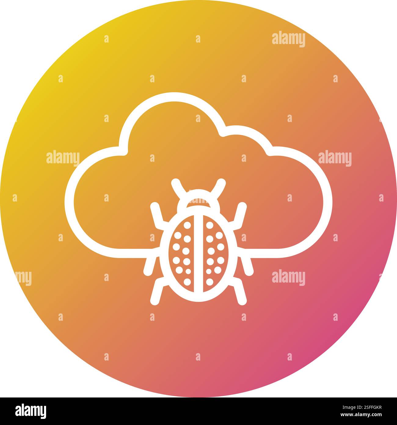 Virus Vector Icon Design Illustration Stock Vector