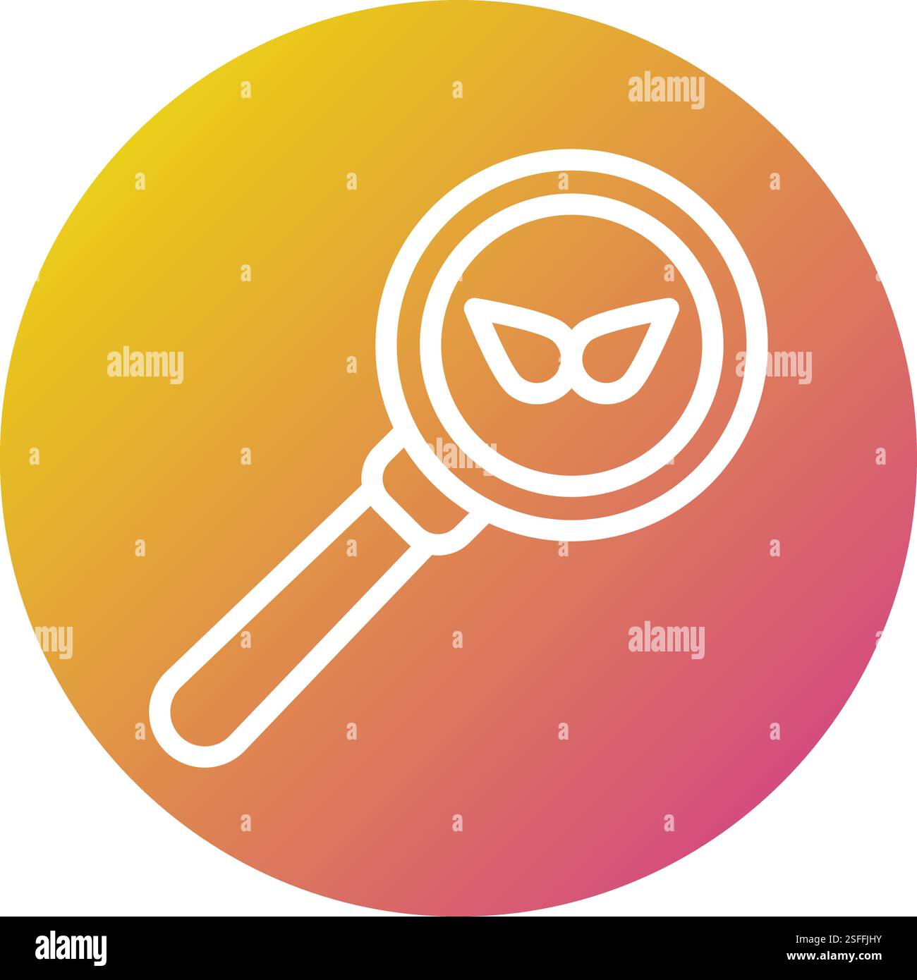 Magnifying glass Vector Icon Design Illustration Stock Vector